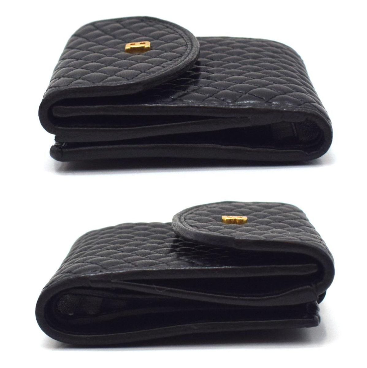 美品 BALLY バリー Wホック 二つ折り 財布 レザー H205243(中古)の