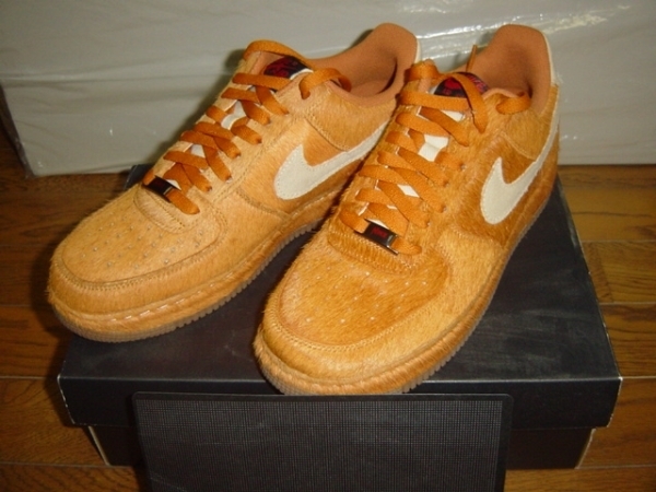 新品 2009年製 NIKE AIR FORCE1 LOW HALLOWEEN SAVAGE BEAST US8.5 26.5cm 未使用デッドストック ナイキ エアフォース1 ハロウィン ハラコ_画像1