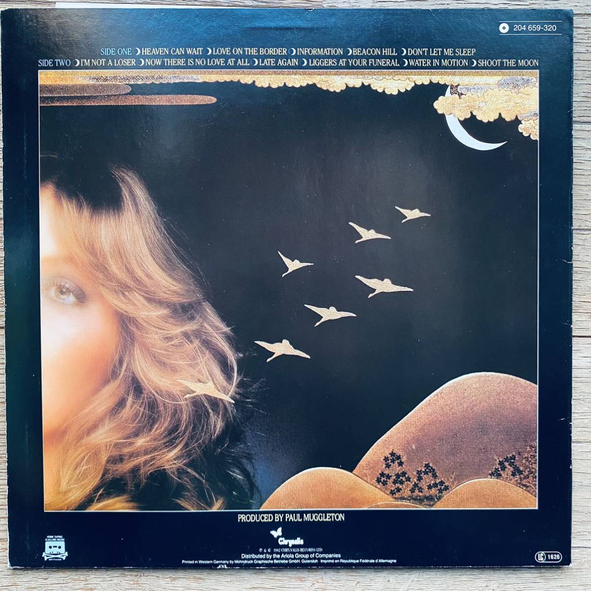 【EU製アナログLP / オリジナル】Judie Tzuke / Shoot the Moon / Chrysalis204659(1982)_画像2