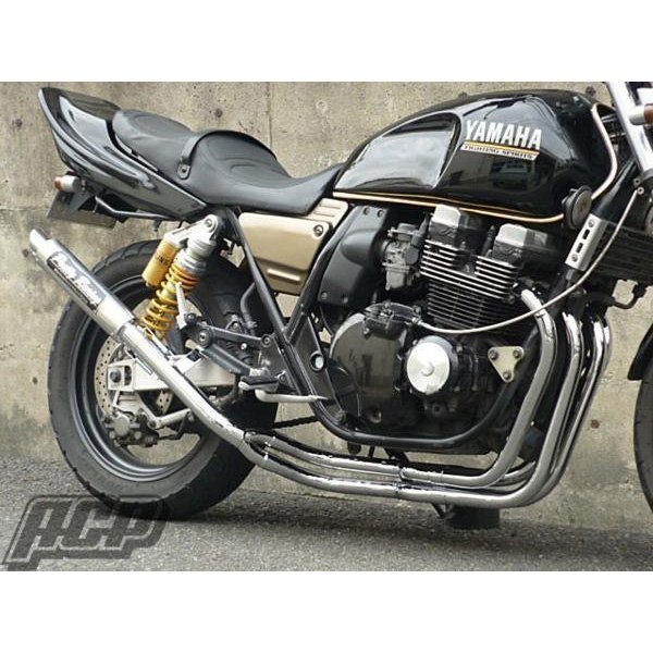 プリティー製 XJR400 4HM マフラー 4-2-1 タイプ3 改 メッキ