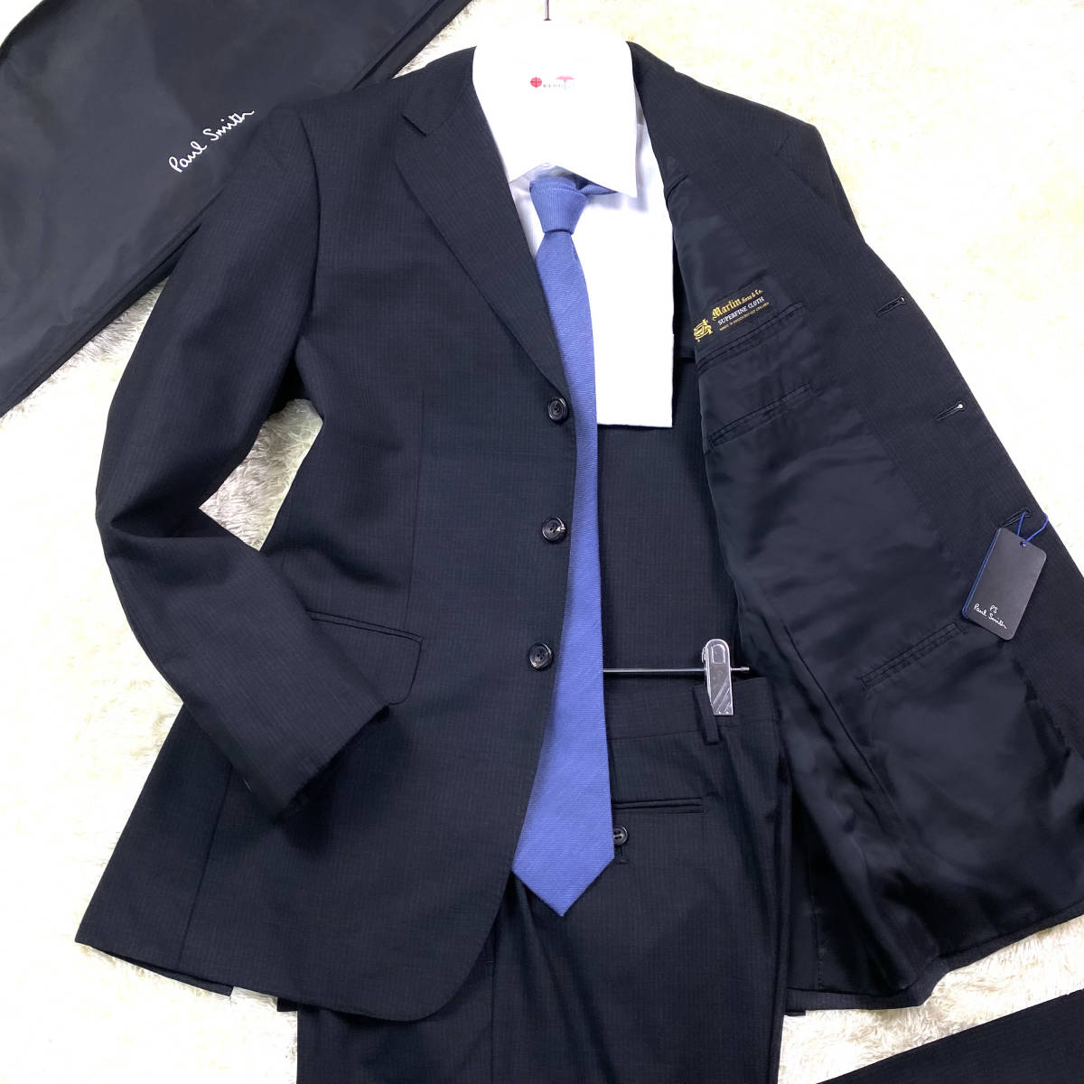 お金を節約お金を節約Paul Smith チョークストライプ セットアップ