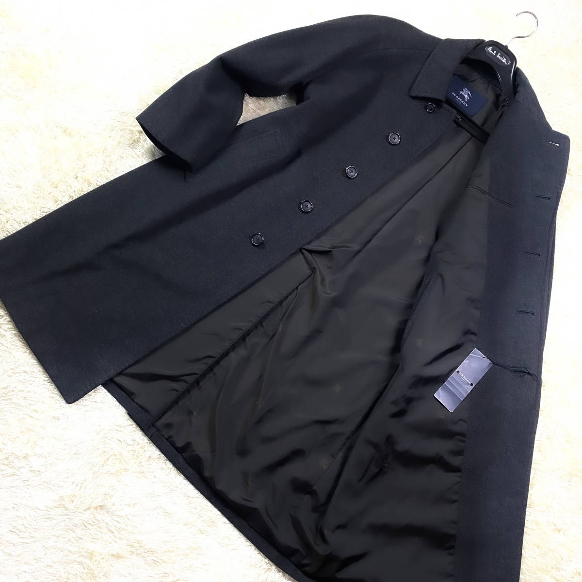 BURBERRY LONDONバーバリーロンドンカシミヤ100ステンカラーコート www