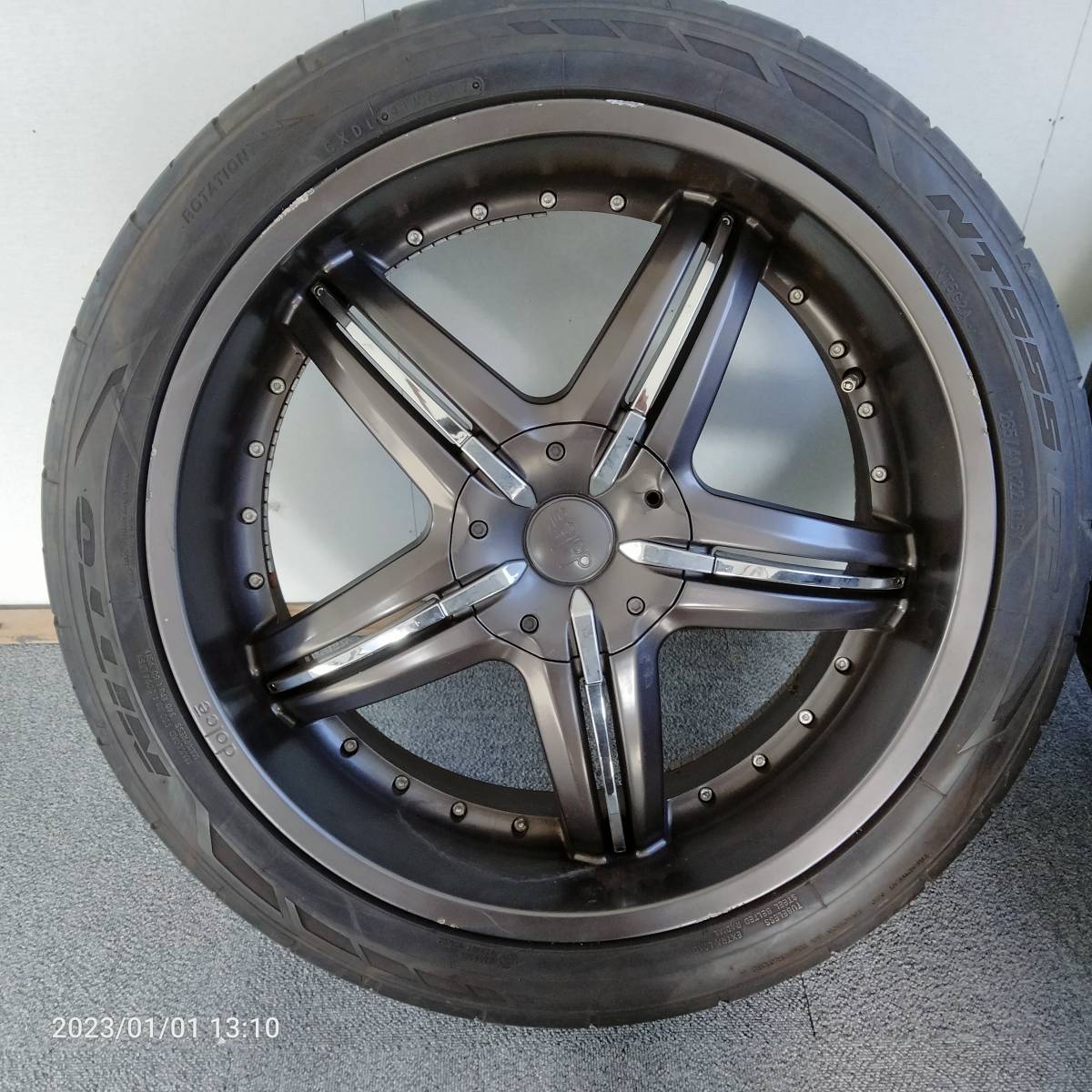 ドルチェ DOLCE DC26 22インチ NITTO タイヤ 265 40R22 4本 タイヤ