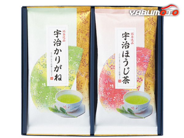 芳香園製茶 宇治銘茶詰合せ 宇治ほうじ茶50g×1 宇治かりがね茶80g×1