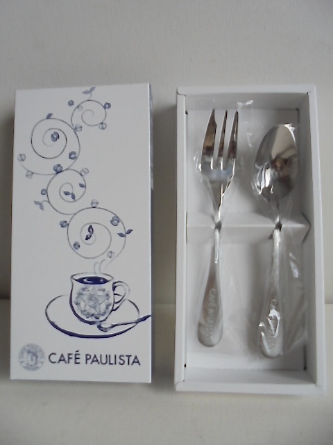 CAFE PAULISTA オリジナル スプーン＆フォーク カトラリーセット 新品未使用_画像1