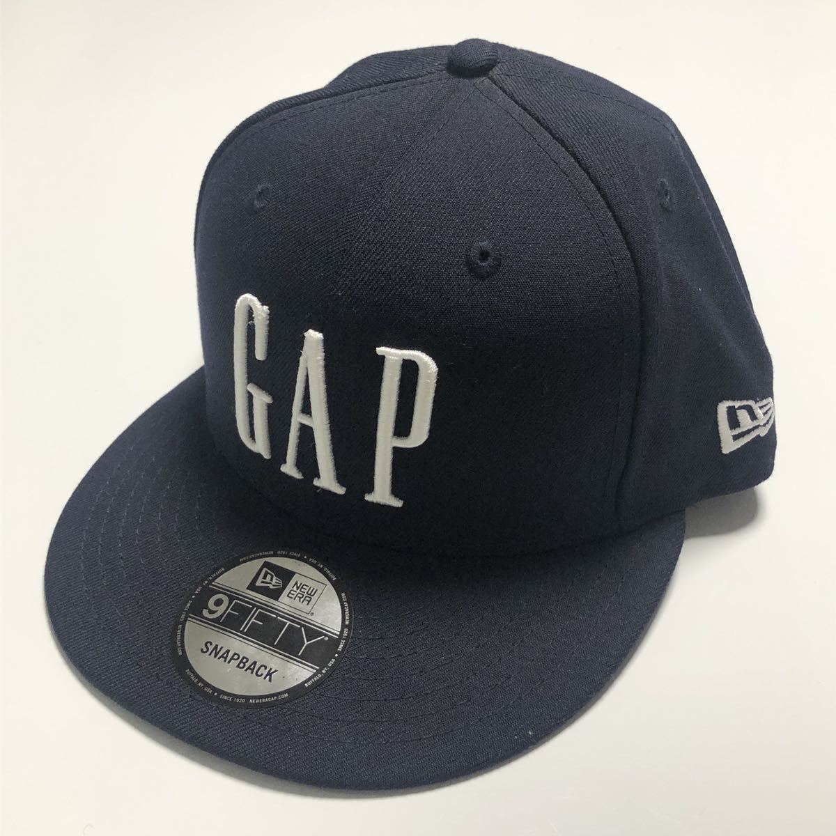 即完 GAP × NEW ERA 50周年限定コラボ キャップ 紺 ネイビー NAVY ギャップ ニューエラ 9FIFTY