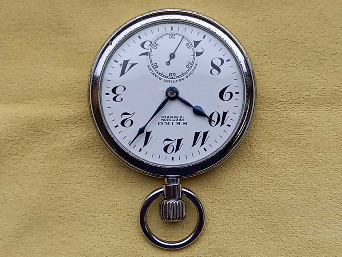 19セイコー SEIKO 懐中時計 手巻き 鉄道時計 スモセコ www.esnmurcia.org