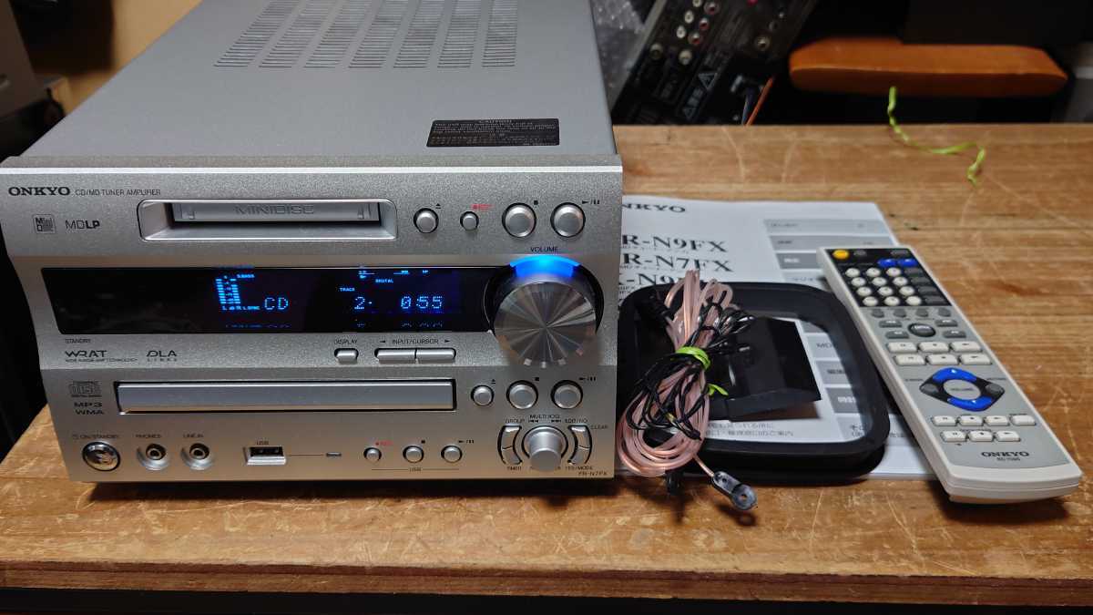 買得 ONKYO FR-N7FX MDコンポ リモコン、取扱説明書、アンテナ付き