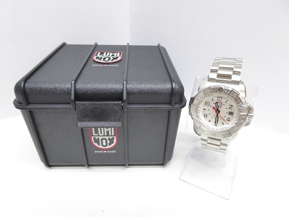 未使用 LUMINOX ルミノックス 3258 L NAVY SEAL スティール 腕時計