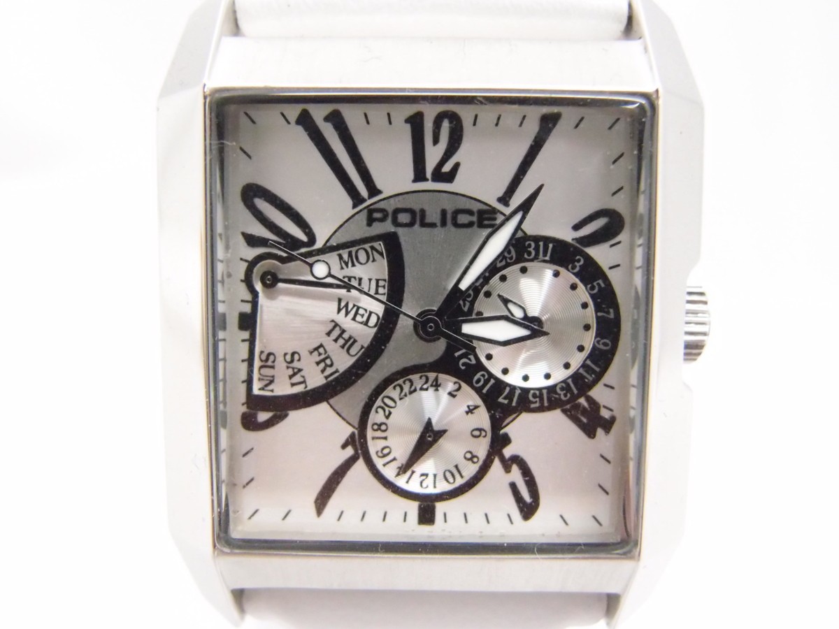 １着でも送料無料 POLICE ポリス 〇WA3470 メンズ 中古 腕時計