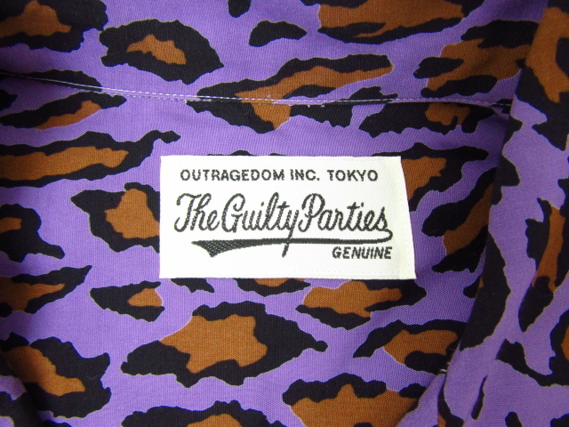 WACKO MARIA ワコマリア GUILTY PARTIES レオパード ハワイアン 長袖 シャツ SIZE:M タグ付 ☆FG6257_画像4