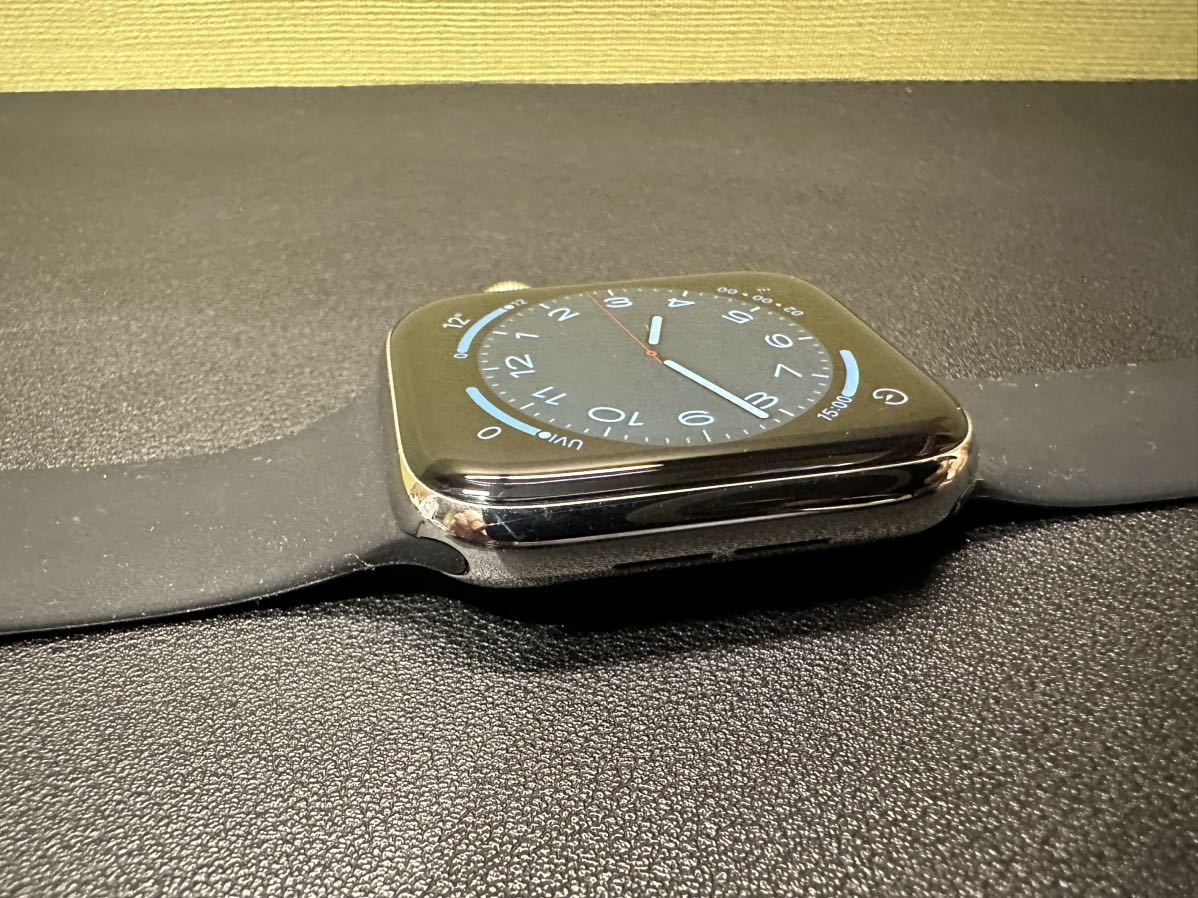 即決 美品 バッテリー100％ Apple watch Series5 44mm シルバーステンレス GPS+Cellular アップルウォッチ  シリーズ5 054
