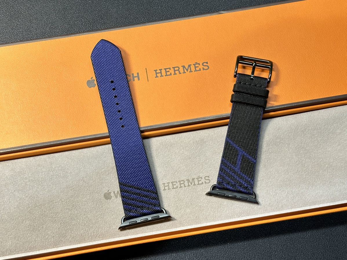 ☆即決 ほぼ未使用 Apple Watch Hermes 45mm 44mm ジャンピング 黒