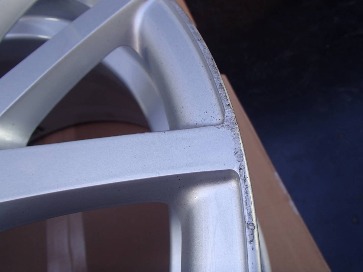 【003】軽量 鍛造? アウディ TT純正 8.5J+50 5H/112 ハブ径57mm 送料無料 ホイールのみ4本 冬用 インチアップ VW流用他 A3 パサート_画像6