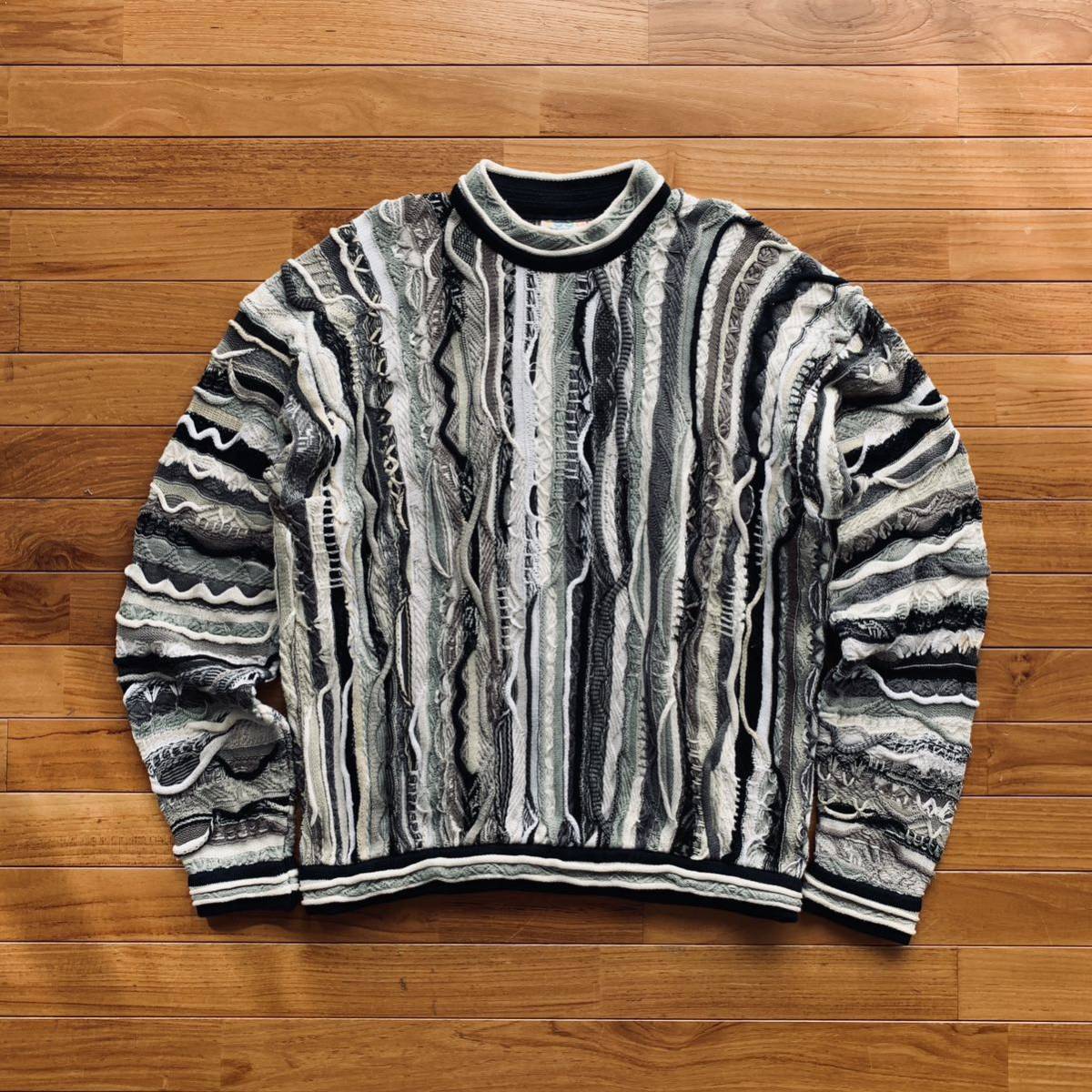 COOGI 90's 3Dクルーネックニット クージー モノトーン COOGI 90's 3Dクルーネックニット クージー モノトーン
