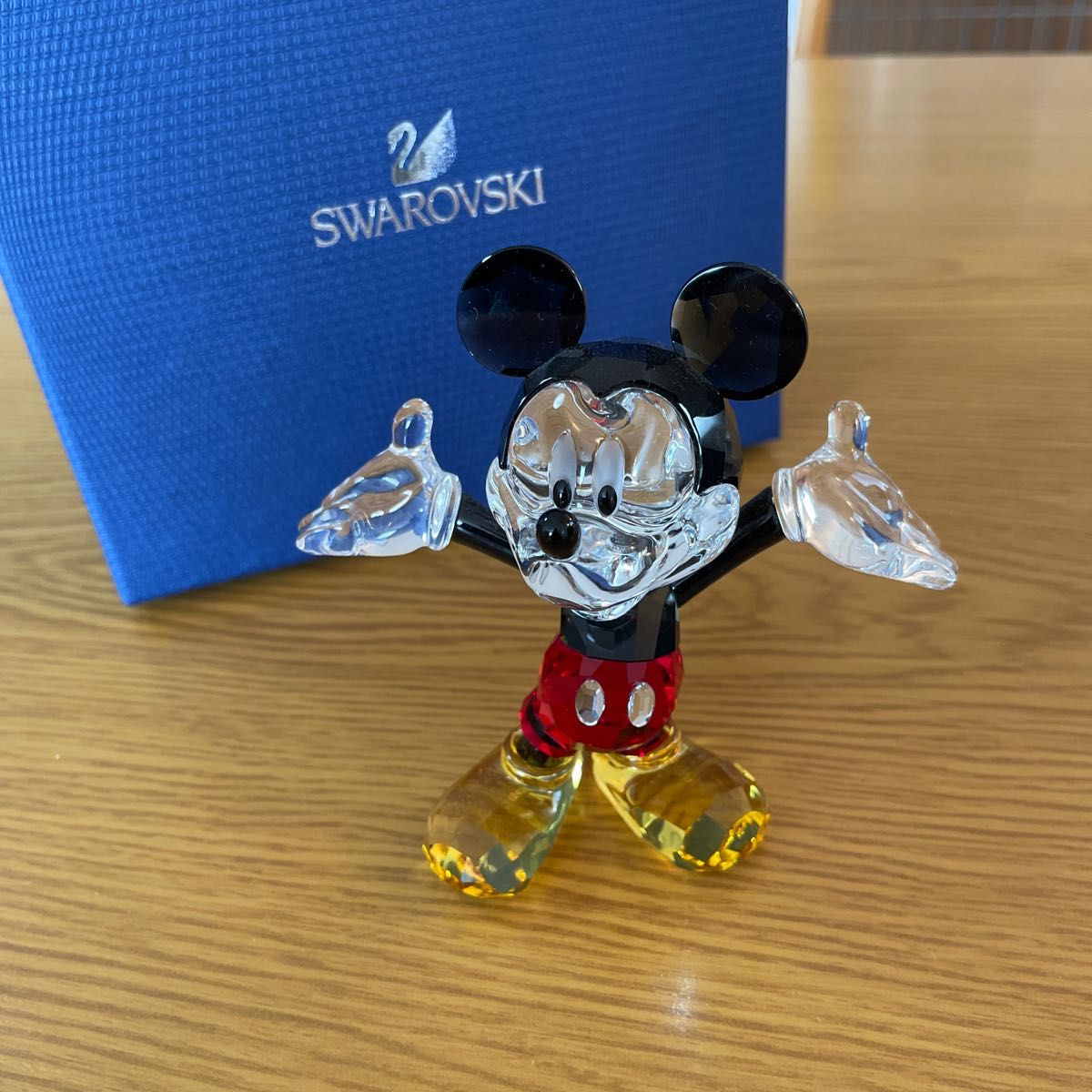 スワロフスキー SWAROVSKI 置物 ミッキーマウス ディズニー 美品