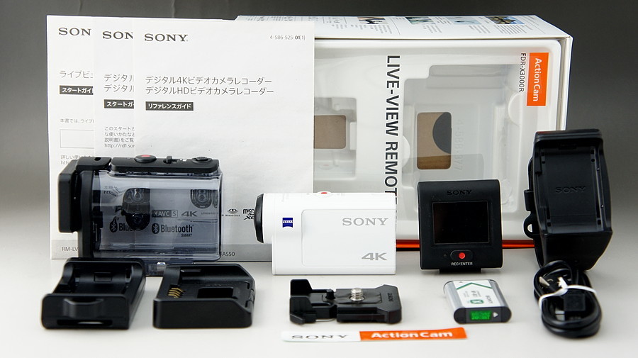 SONY FDR-X3000R ライブビューリモコン付き＋おまけ-