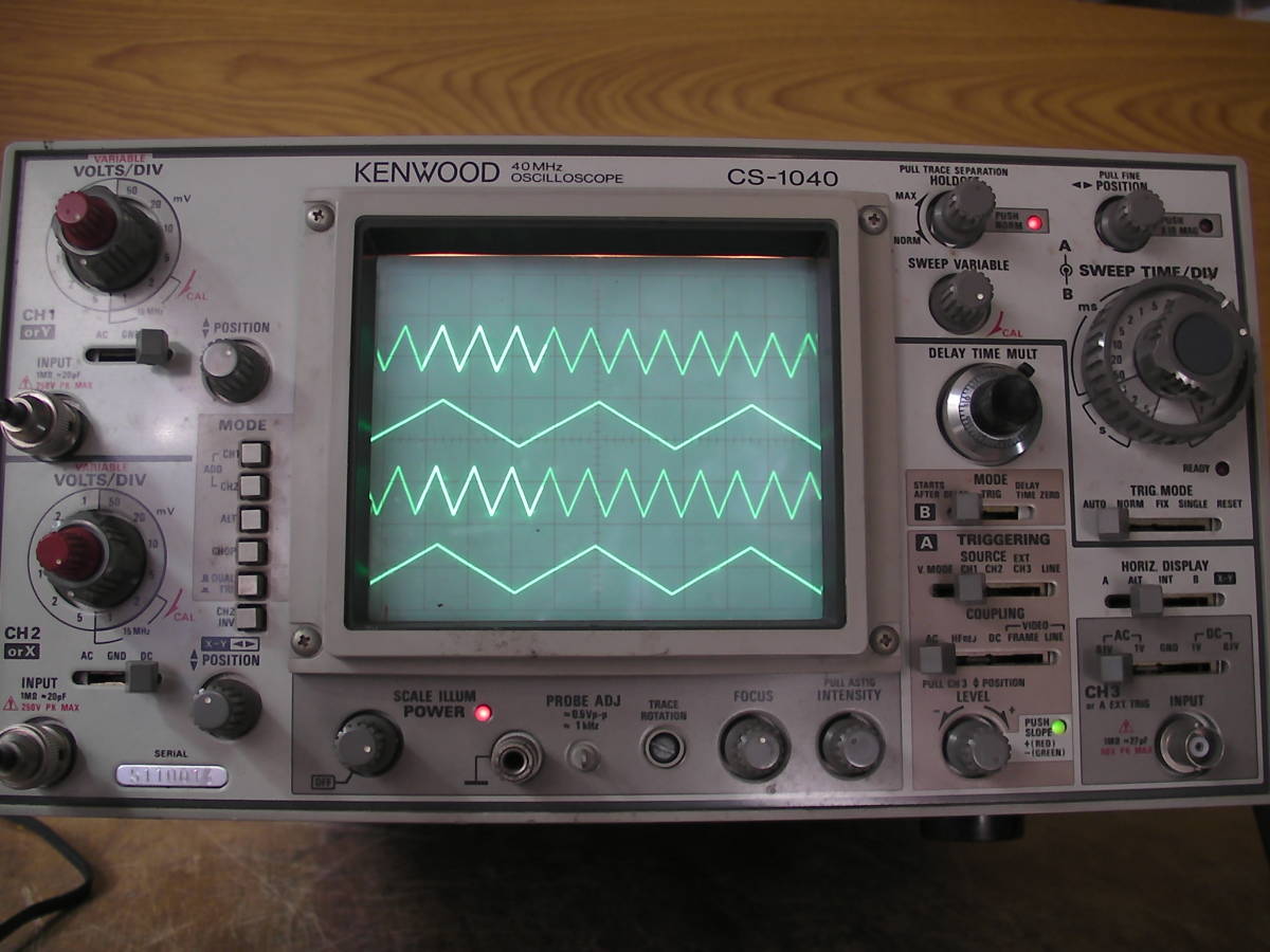 ヤフオク! - アナログオシロスコープ TRIO CS-1040 40HM...
