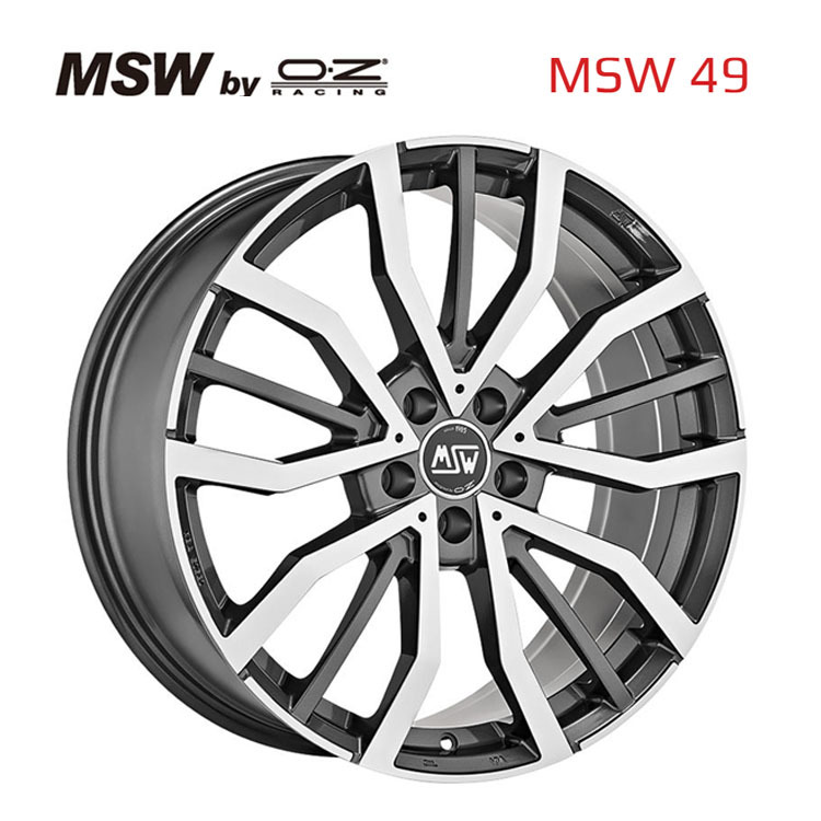 送料無料 MSW 【4本】MSW49 8.5J-20 +45 5H-114.3 4本 MSW49