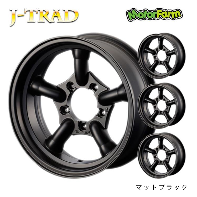 送料無料 モーターファーム 【4本】J-TRAD 5.5J-16 +20 5H-139 4本 J-TRAD