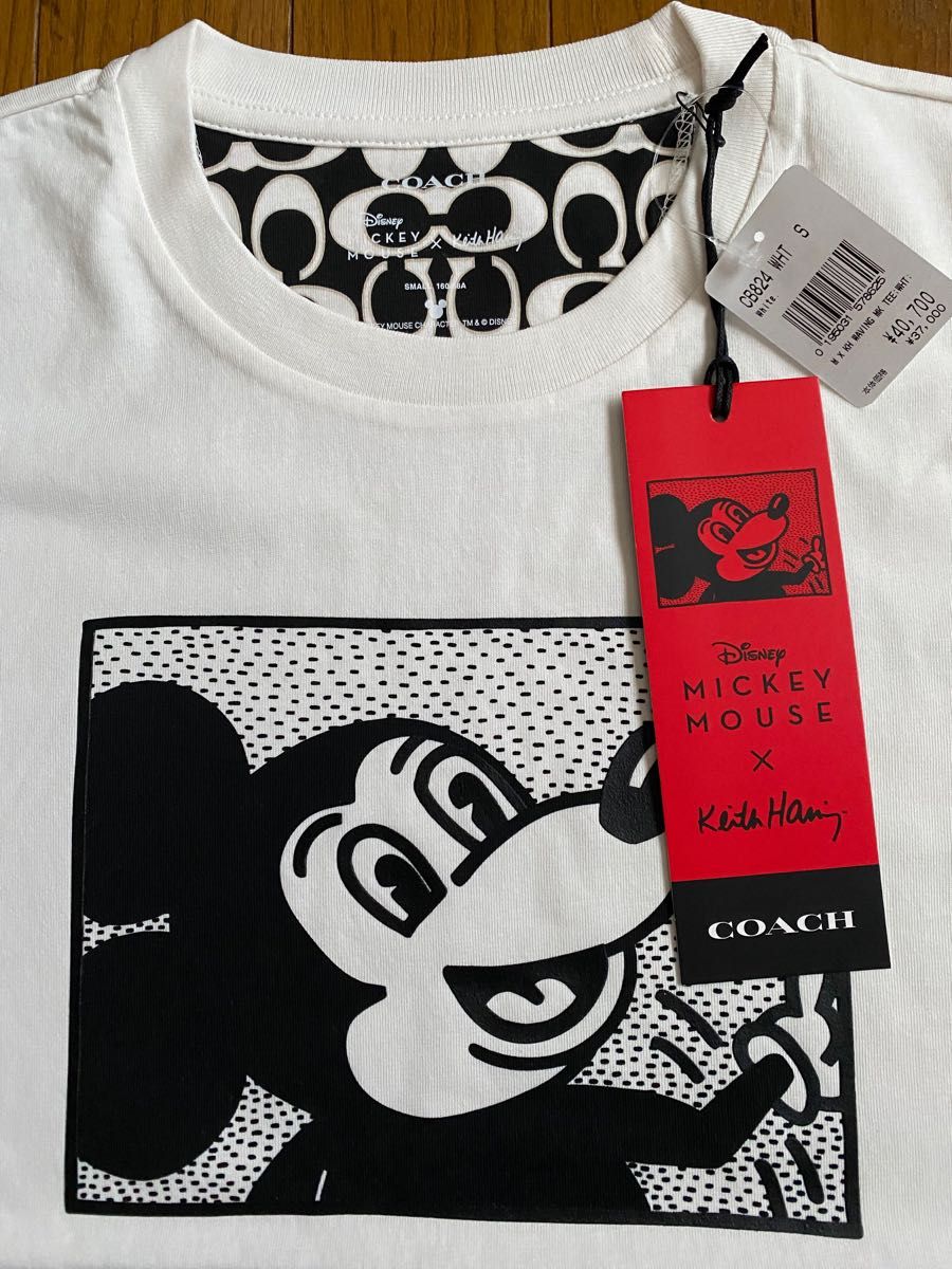 最新最新コーチ ミッキー S キースヘリング Tシャツ ディズニー T