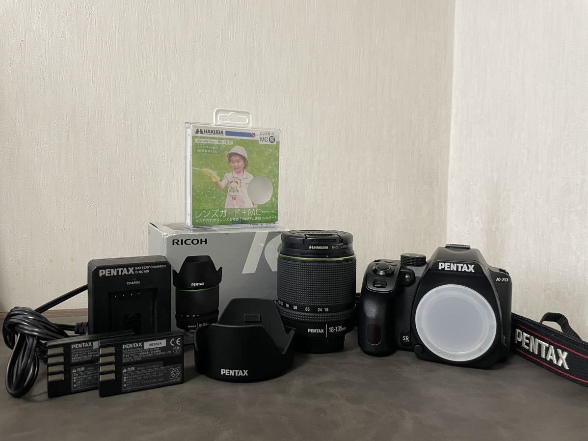 PENTAX k70 ズームレンズキット 付属品多数 カメラ カメラ www ...