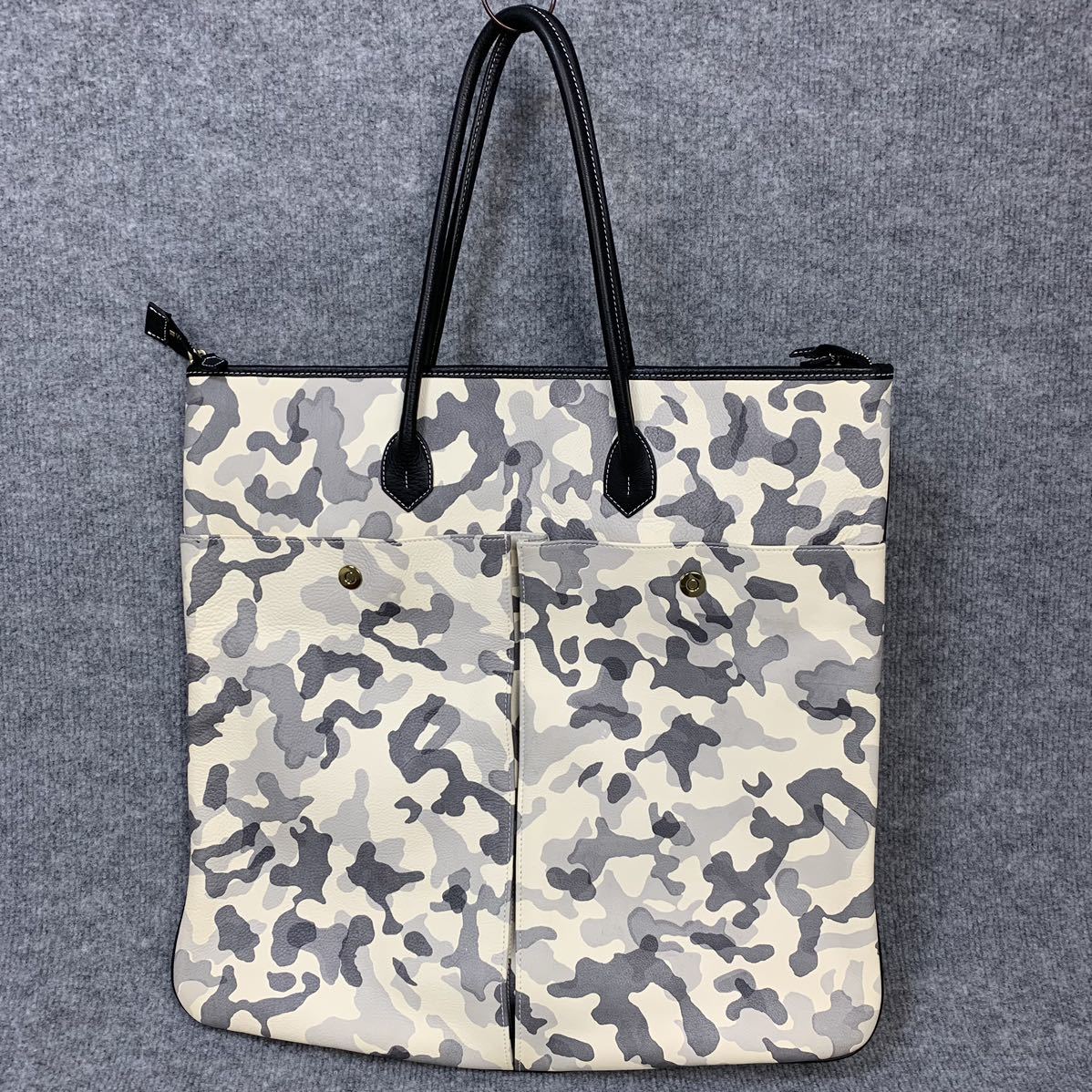 23S16 【美品】CISEI シセイ トートバッグ カモフラ レザー | www