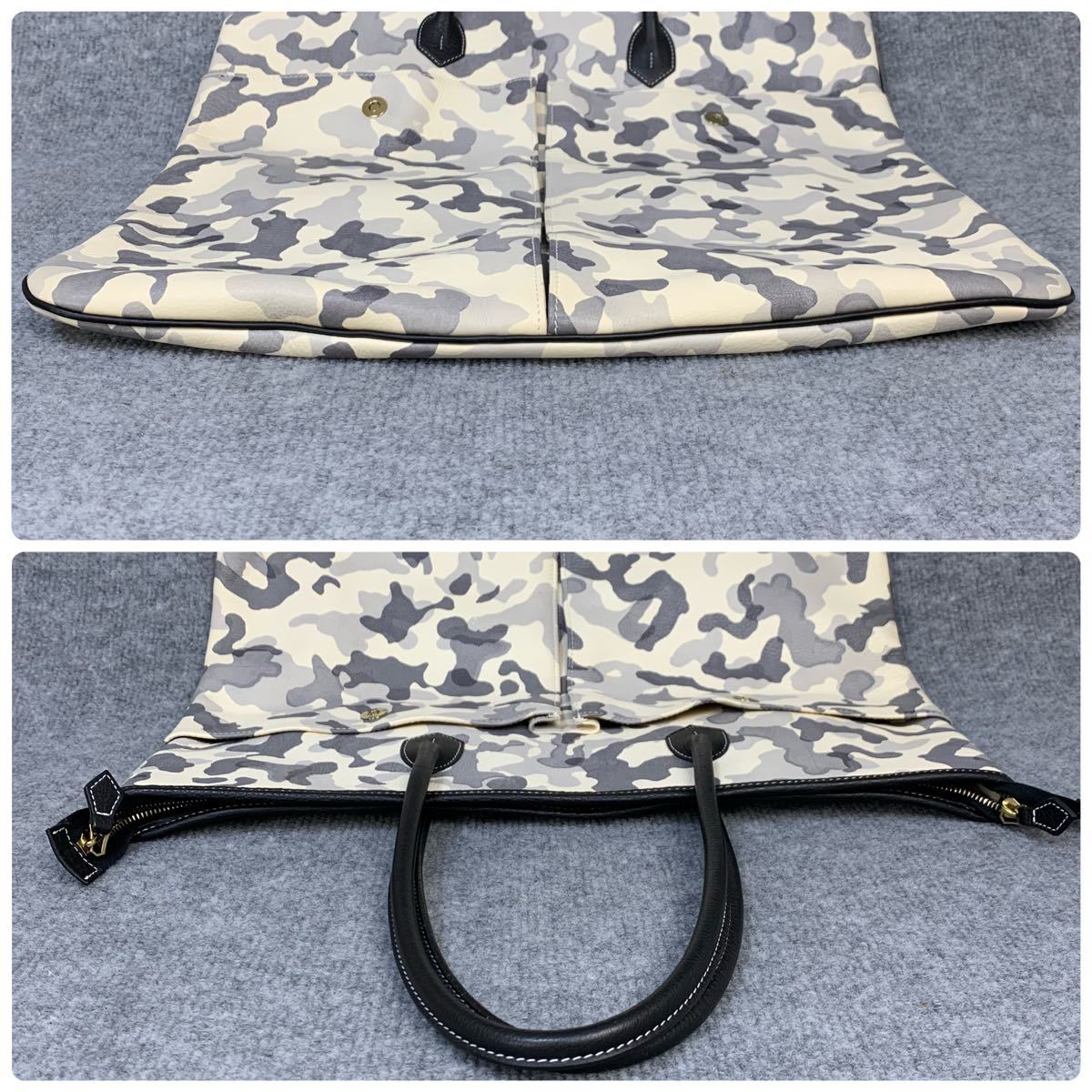 23S16 【美品】CISEI シセイ トートバッグ カモフラ レザー | www