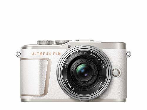OLYMPUS ミラーレス一眼カメラ PEN E-PL10 14-42mm EZレンズキット ホワイ(中古品)