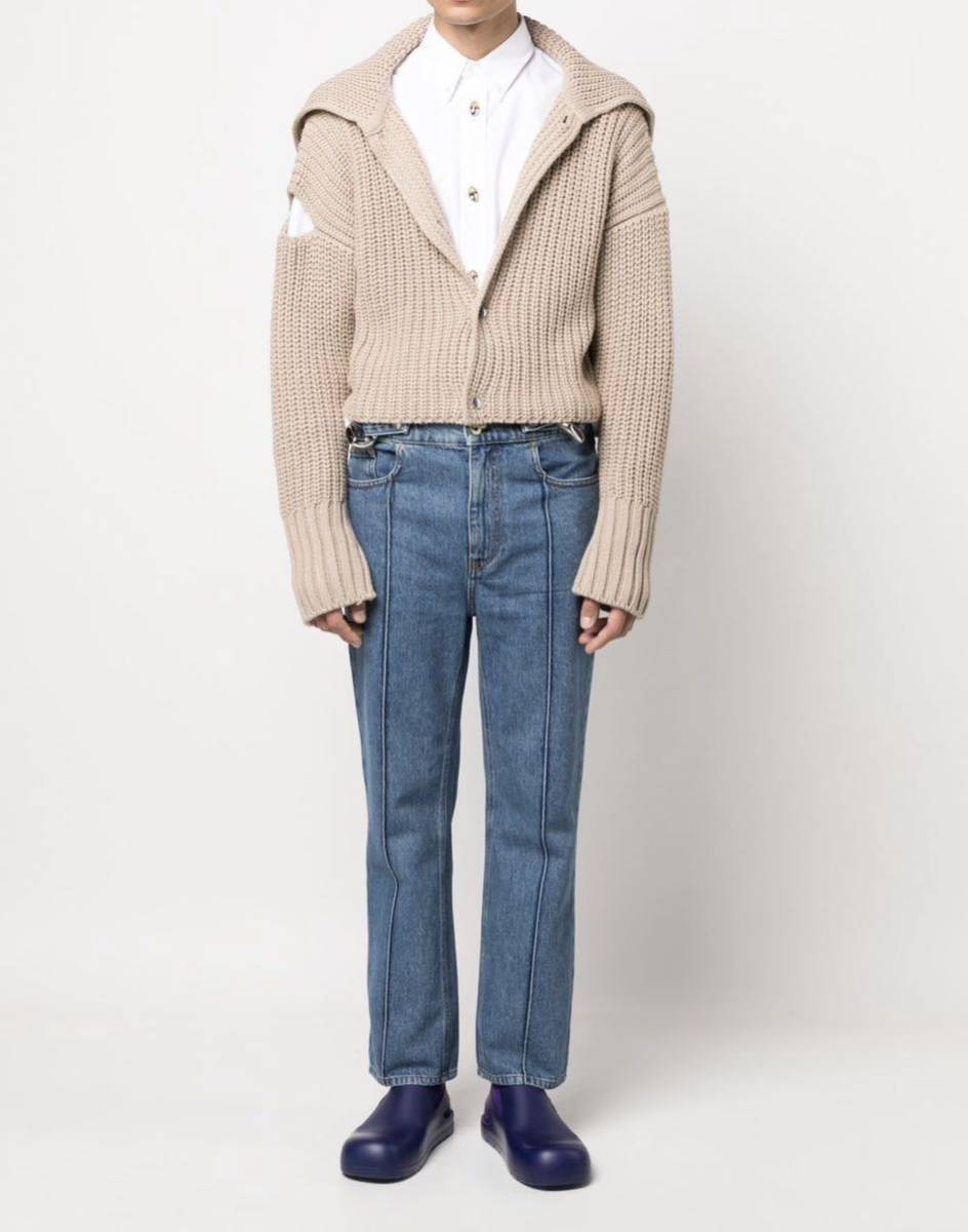 定価76000円 JW ANDERSON 2022SS チェーンリンク デニムパンツ Slim