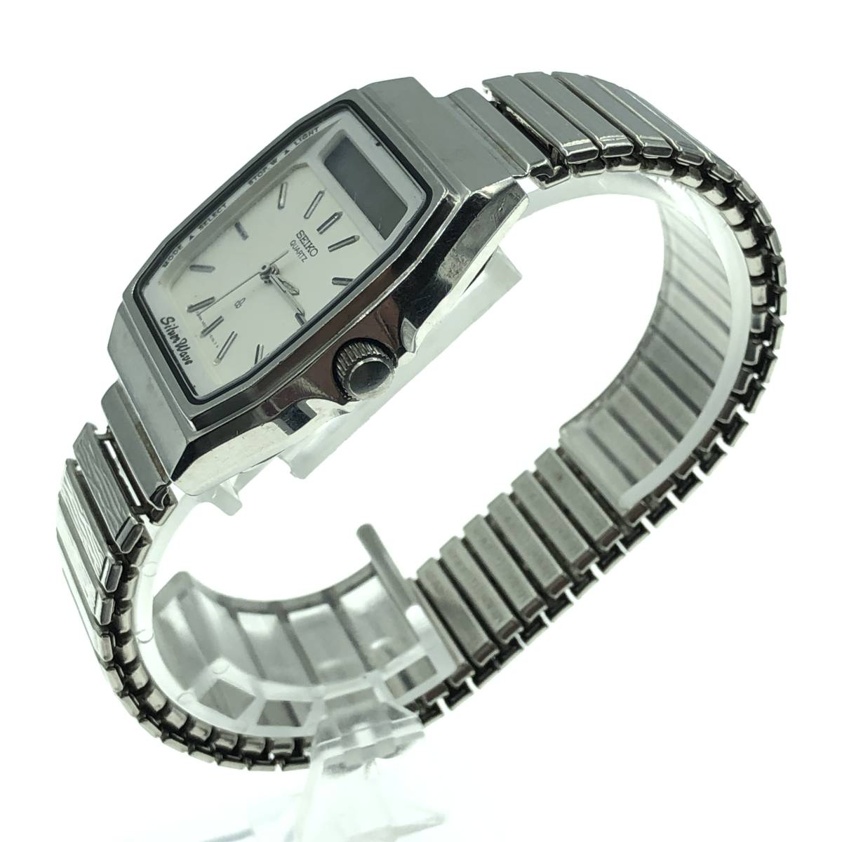 SEIKO Silver Wave H557-5130 デジアナ クォーツ QZ メンズ 腕時計 