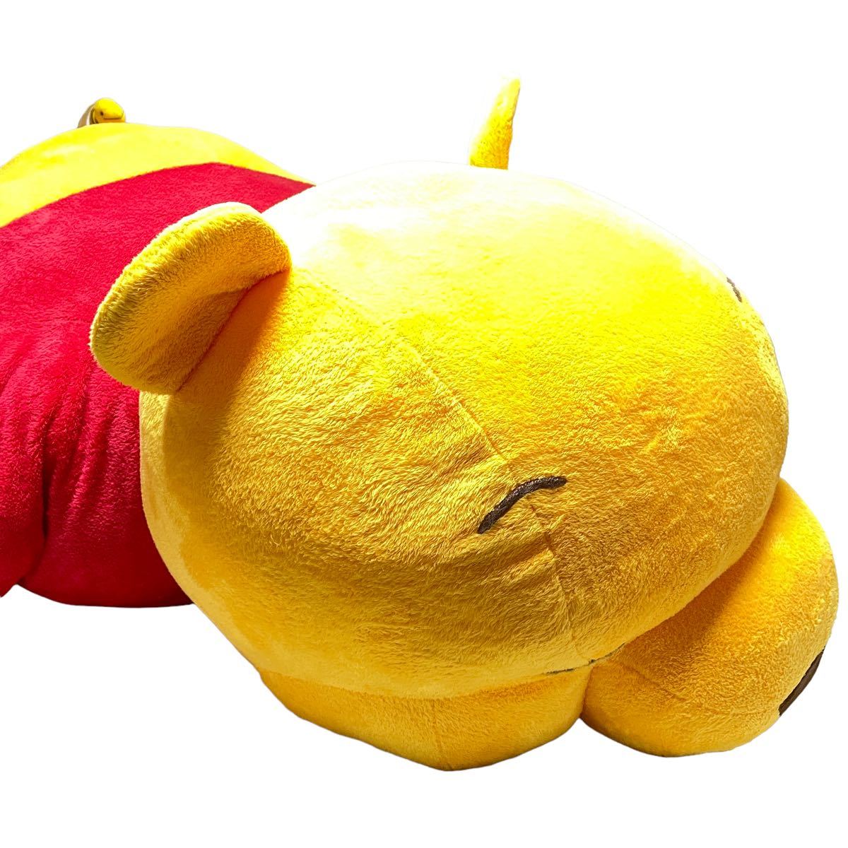 プーさん 超超特大 120cm ぬいぐるみ 日向ぼっこ 寝そべり 抱き枕 美品