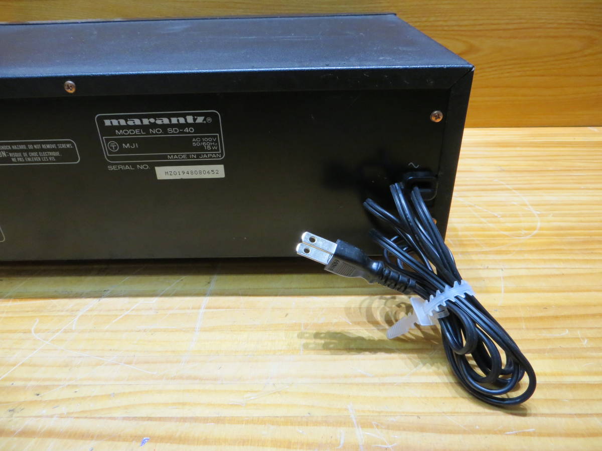 半額SALE/ *S0767* marantz マランツ *SD-40* カセットデッキ 動作