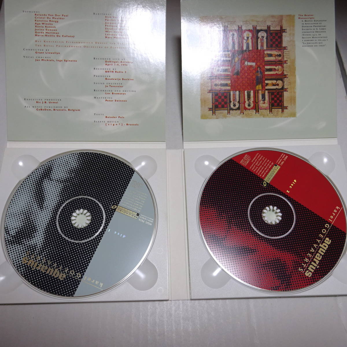 輸入盤/Megadisc/2CD「フイヴェールツ：アクエリアス」ルウェリン/ロイヤル・フランダース・フィル/Goeyvaerts/Aquarius/Llewellyn_画像5
