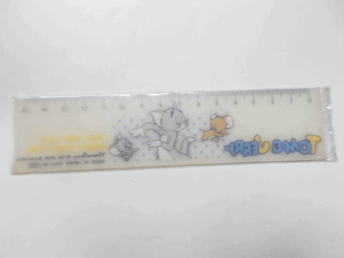  Showa Retro Gakken VictoriaFancy Tom . Jerry 15cm линейка не использовался нераспечатанный неиспользуемый товар товар 1970~80 годы 