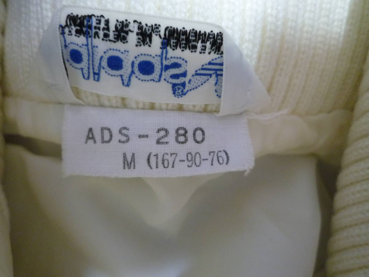 アディダス 80’ｓビンテージ ナイロンジャケット　白×水色 Mサイズ_画像5
