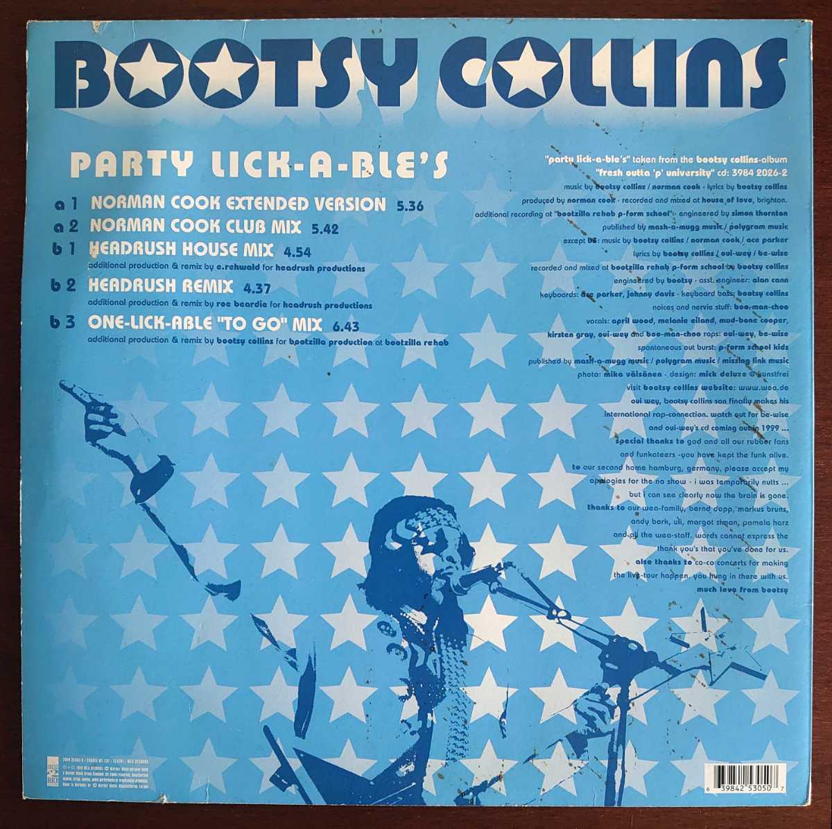 3984 26457-0/1999年/Party Lick-A-Ble's(12)/Bootsy Collins_画像2