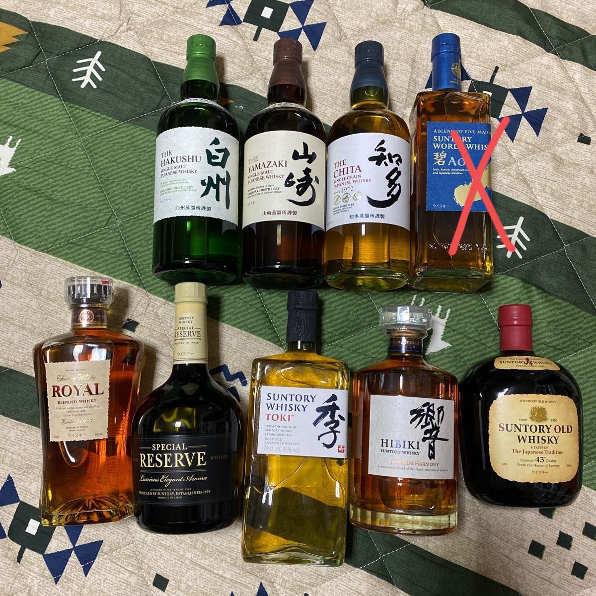 サントリーウイスキー 8本セット 山崎、白州、響等 ドリンク、水、お酒