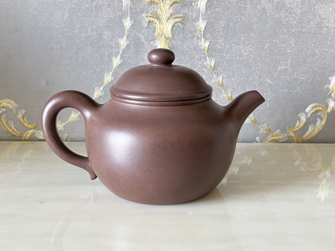 ZA000083 中国唐物 秘蔵逸品 紫砂壺 茶道具 高12 直径18.5 口径8 底径8cm
