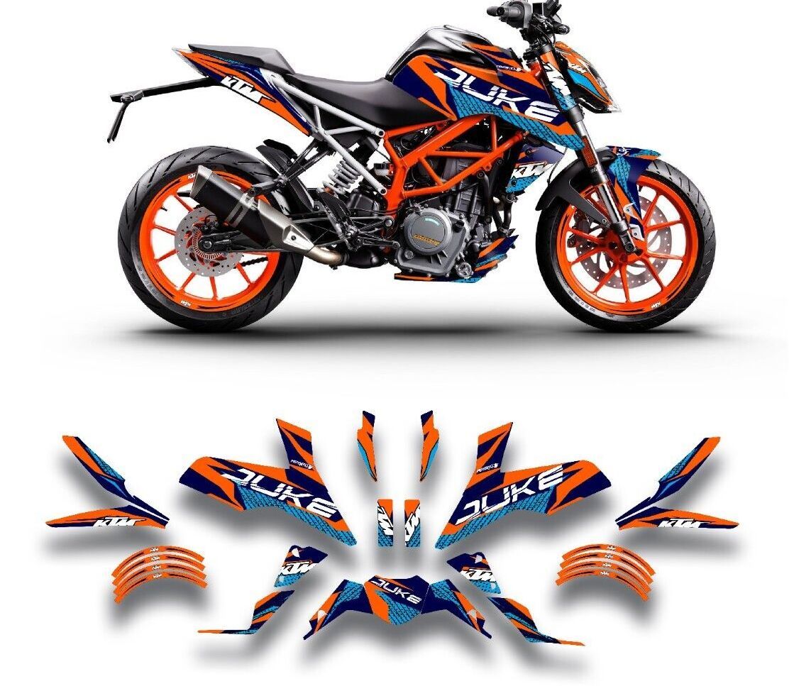 グラフィック デカール ステッカー 車体用 / KTM DUKE デューク 125 200 250 390 / 2017 - 2022 年式 / 050516_画像4