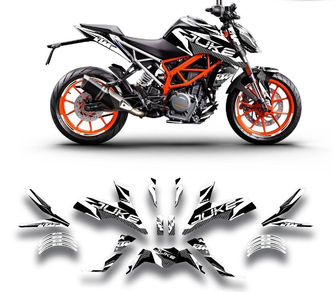 グラフィック デカール ステッカー 車体用 / KTM DUKE デューク 125 200 250 390 / 2017 - 2022 年式 / 050518_画像4