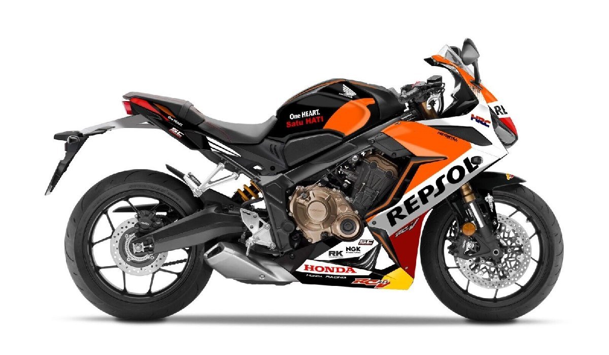 カスタム グラフィック デカール ステッカー 車体用 / ホンダ HONDA CBR 650R CBR650R ( 2019 - 2023 ) / レプリカ レプソル_画像1