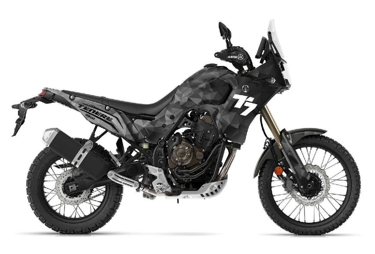 カスタム グラフィック デカール ステッカー 車体用 / YAMAHA ヤマハ T7 Tenere 700 テネレ 700 2019- / Black Grey_画像1