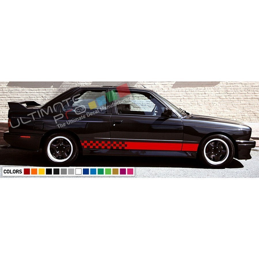 グラフィック デカール ステッカー 車体用 / BMW M3 E30 1987 1988 1989 1991 / サイド ストライプ キット1_画像1