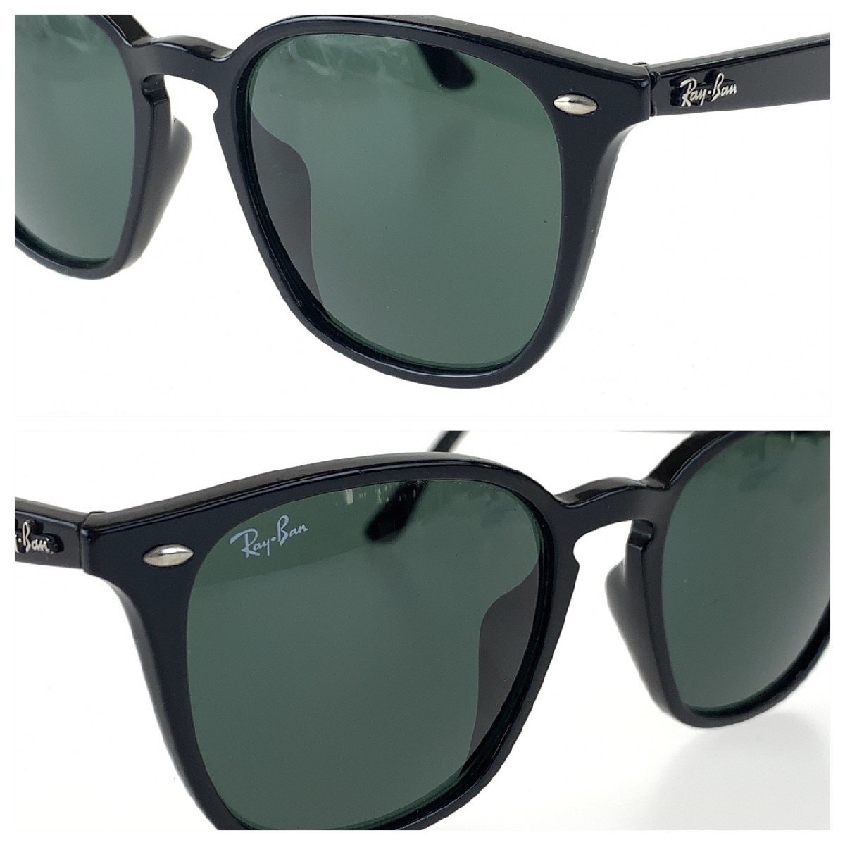 Ray-Ban レイバン アジアンフィット ブラック プラスチック RB 4258-F 601/71 52□20 150 3N サングラス 度なし ウェリントン 306998_画像4