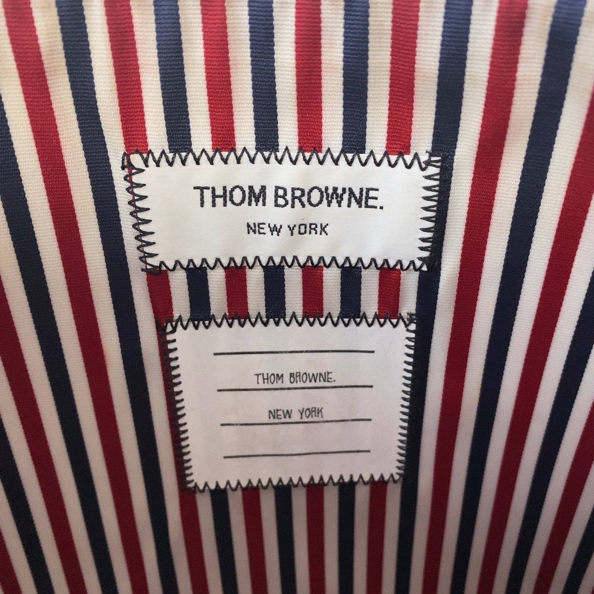 THOM BROWNE トムブラウン ブラック レザー クラッチバッグ セカンド