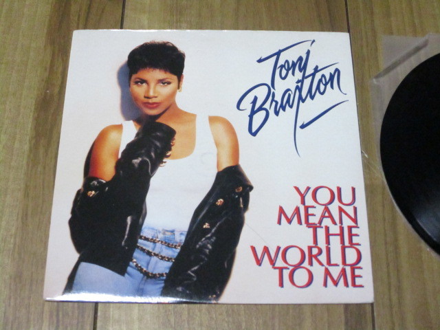 TONY BRAXTON トニー・ブラクストン YOU MEAN THE WORLD TO ME あなたがすべて c/w SEVEN WHOLE DAYS Live 愛の一週間 英 EP PS付き _画像1