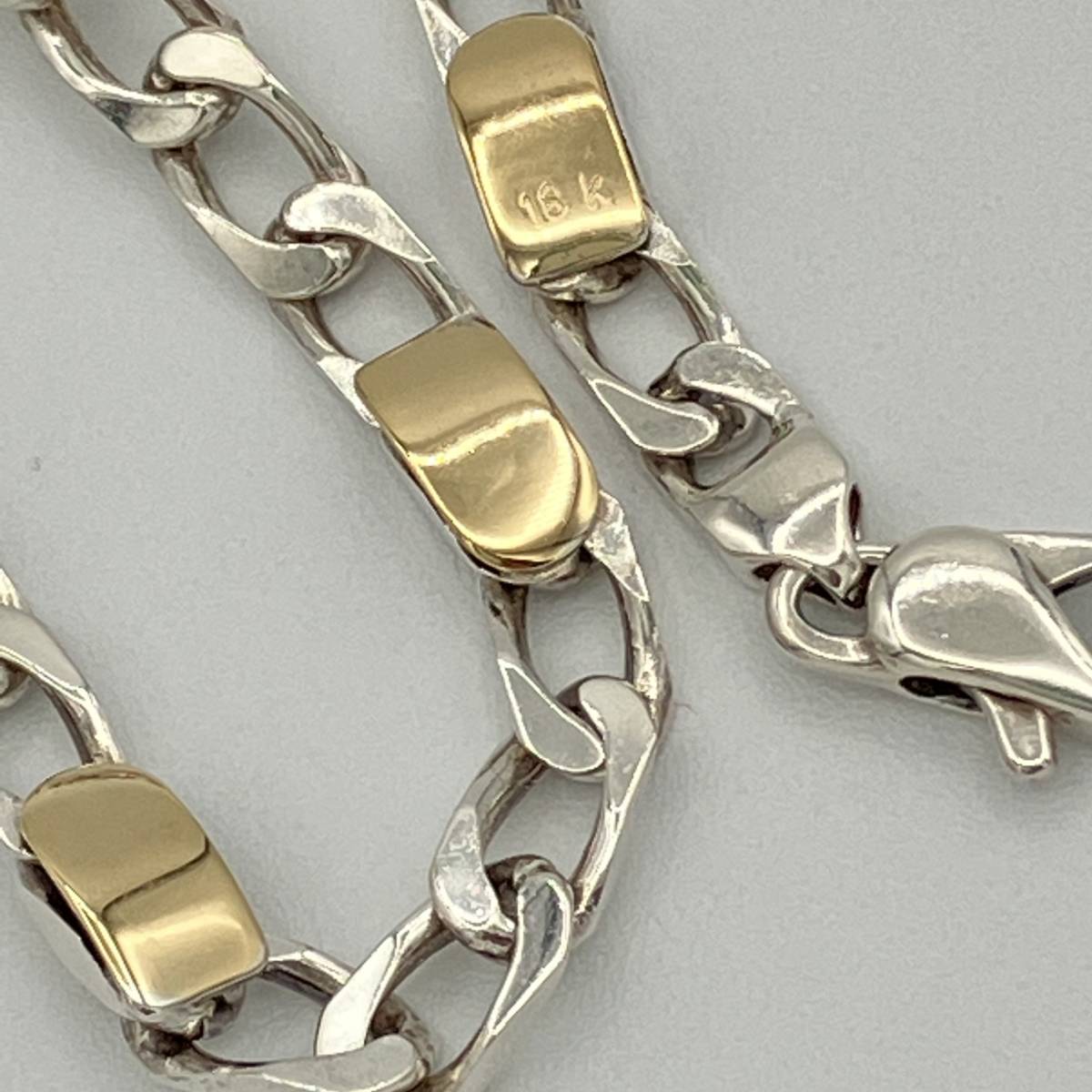☆ 希少品 ティファニー ビンテージ 喜平 チェーン ブレスレット バングル シルバー 925 ゴールド 18K 750 K18 TIFFANY VINTAGE BRACELET