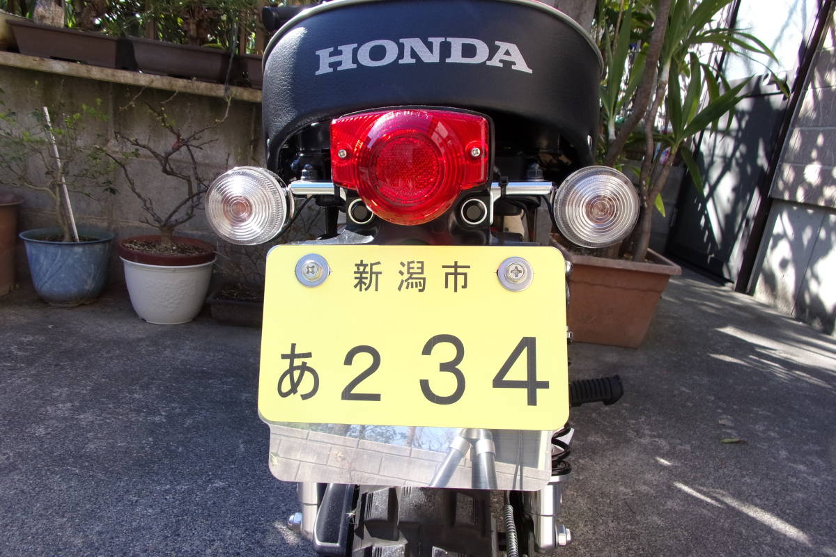 63* stainless steel number plate holder ( motor-bike rectangle ) Monkey etc.!