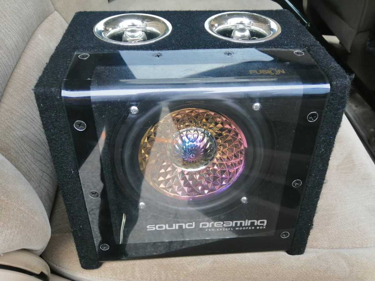 FUSION speaker subwoofer box type put type FSN-SX20FL woofer box H16 year 3 month Odyssey 2400cc M DBA-RB1-30627**